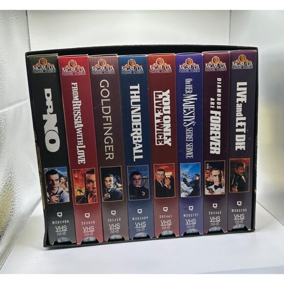James Bond 007 VHS Deluxe Edition Gift Set8 Classic FilmsMGM/UA Gift Set NIB